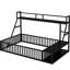 Lit en métal avec clôture, bureau et rangement pour la zone de lecture-1561108281