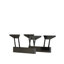 Table basse relevable peu encombrante avec rangement dissimulé et 2 tabourets
