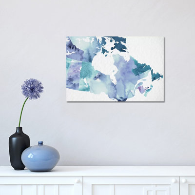 Ikat 1 Piece Wrapped Canvas Painting