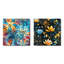 Engelman - Ensemble de 2 collages carrés abstraits-101844903-101844899