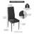 38'' H Upholstered Dining Chair Faux Leather Side Chair With Steel Legs-177624648