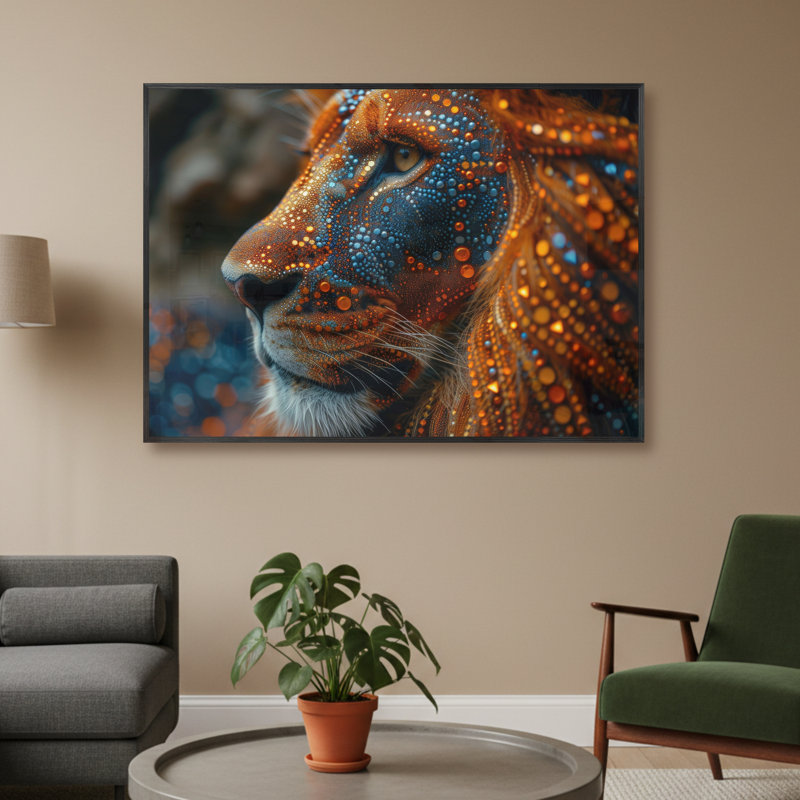 Single Picture Frame LED Illuminated Wall Art Wall Art on Glass / Aluminium, 50 cm H x 60 cm W