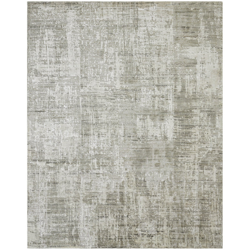SAMPLE-Kaiser Taupe Hand-Loomed Modern Area Rug