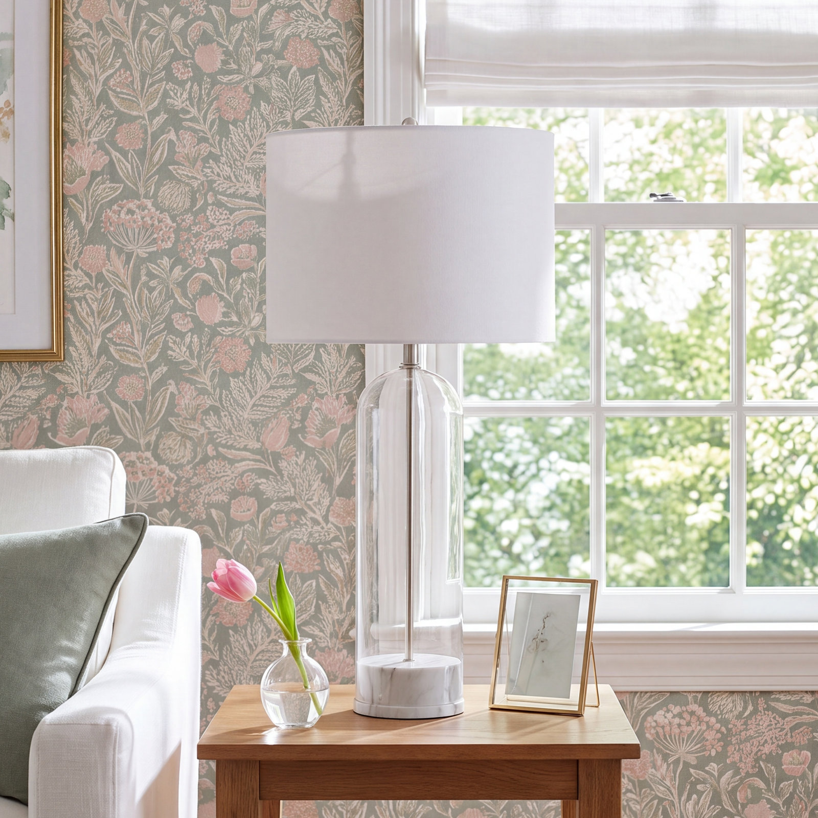 Table Lamp, Translucent/White