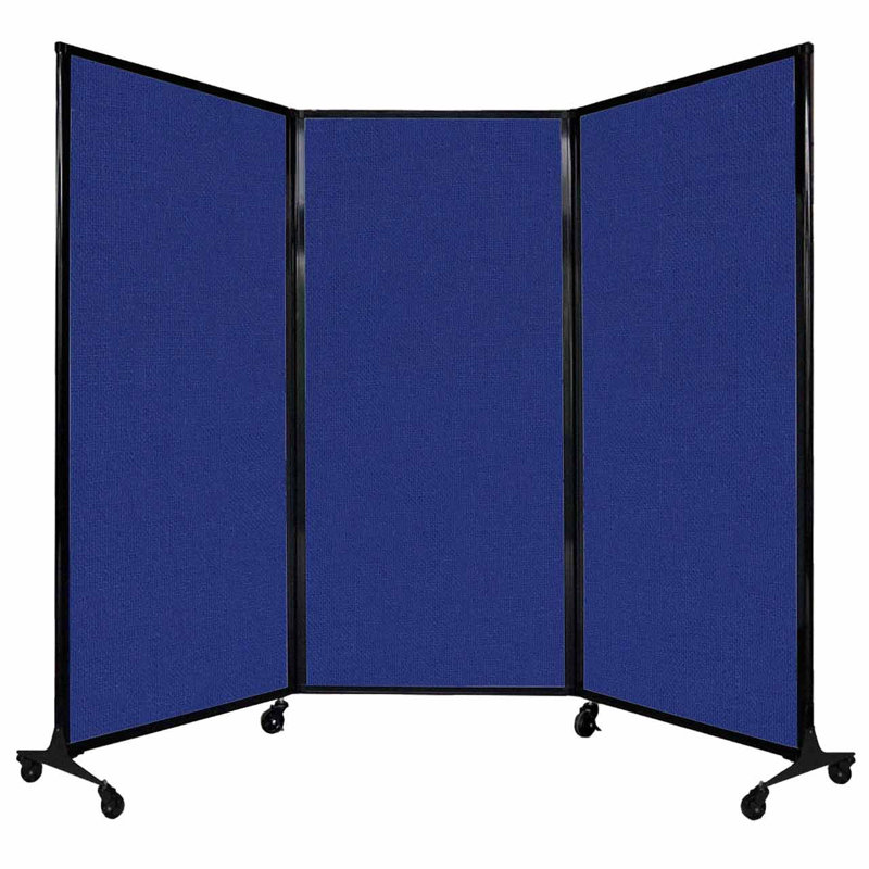 Cloison portable QuickWall, Bleu royal, 70"H x 100"L