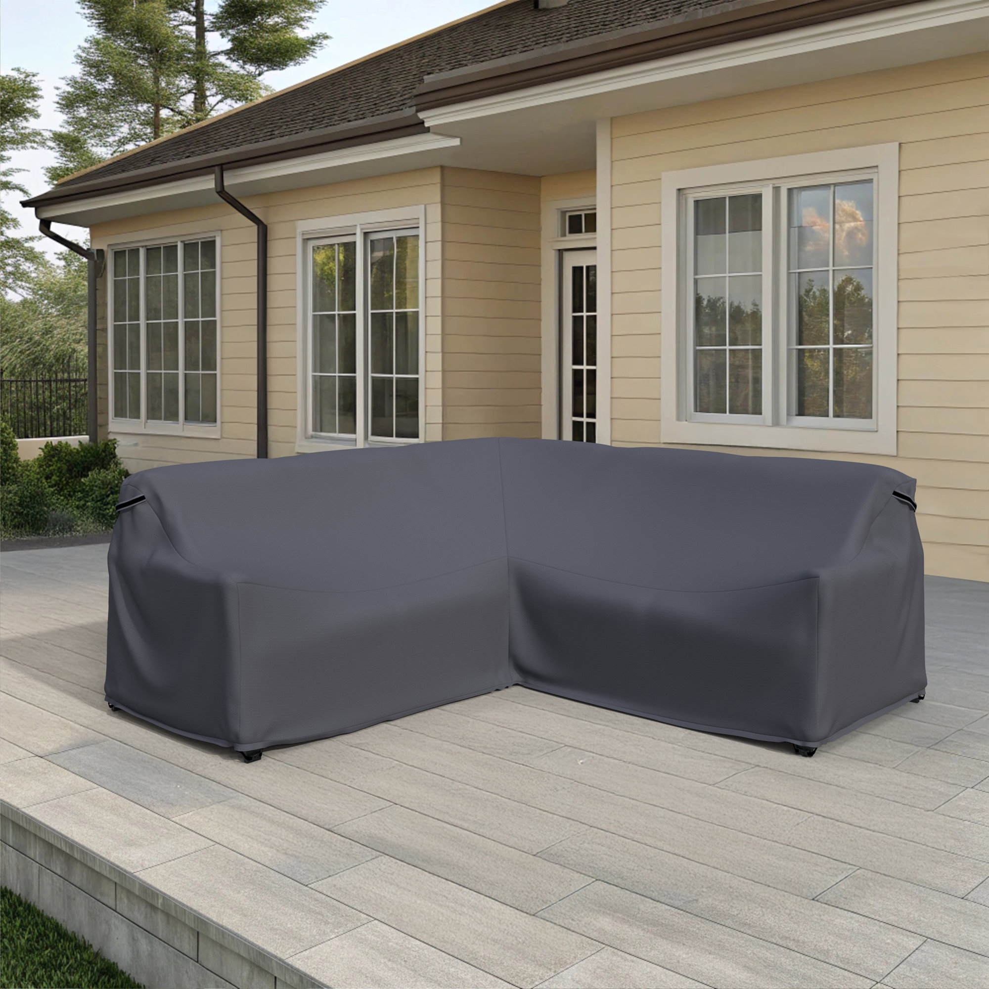 Armando Triangle Patio Sectional Sofa Cover
