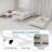 Heavy-Duty Sturdy Meta Bunk Bed/L/ Noise Reduced/ Safety Guardrail/No Box Spring Needed-1477191575