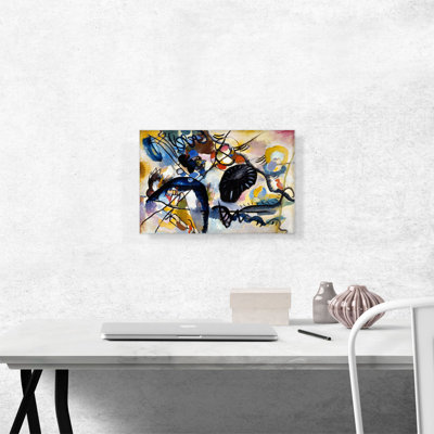 «Black Spot 1912» par Wassily Kandinsky - reproduction d'art sur toile tendue