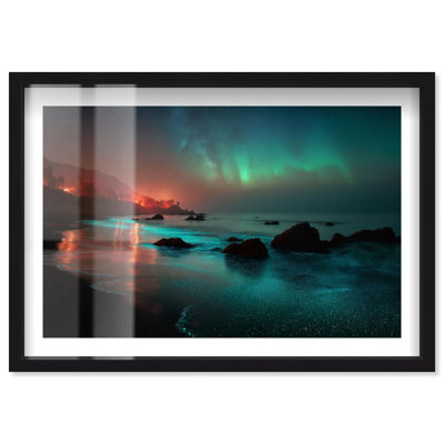 Nebula Margin I Shadowbox Print Travel Photography by Notoriart, Black Frame, 16 x 11