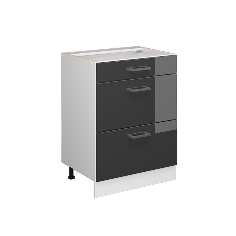 Lacharite Module 244 + Front Bdx HGL (51), Glossy White/Anthracite