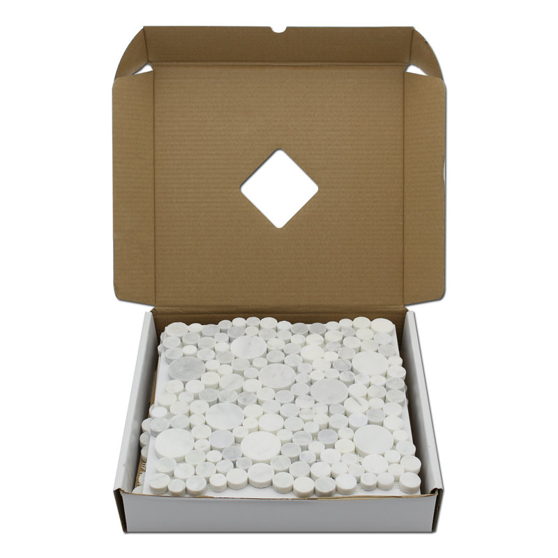 Bubbles 1" x 1" Marble Random Wall & Floor Tile