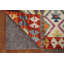 Tapis géométrique en laine Kilim