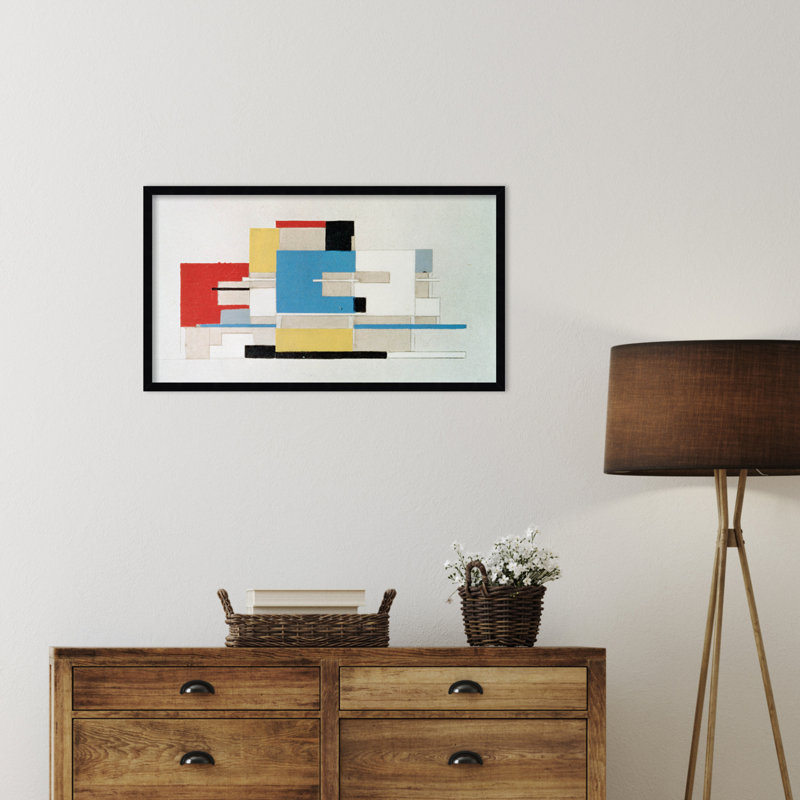Colour Study For Architecture by Theo Van Doesburg, Black, 19" H x 33" W