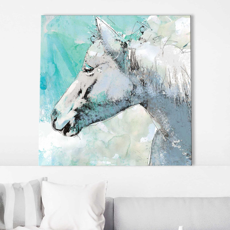 «Happy Trails» par Carol Robinson - Peinture, Toile tendue, H 28 po x l 28 po x P 1,5 po
