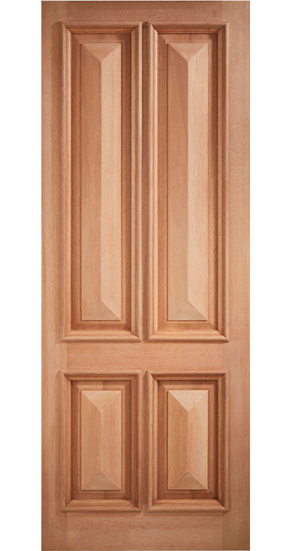 Islington 4P Hardwood External Door, 1981mm H x 838mm W x 44mm D
