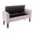 Granie Velvet Storage Bench with Wooden Legs-1881197295