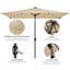 10 × 6.5FT Patio Umbrella with LED Light Strips-1254162696