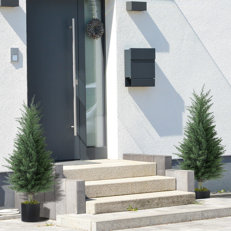90cm Faux Cypress Plant in Plastic / Acrylic Pot