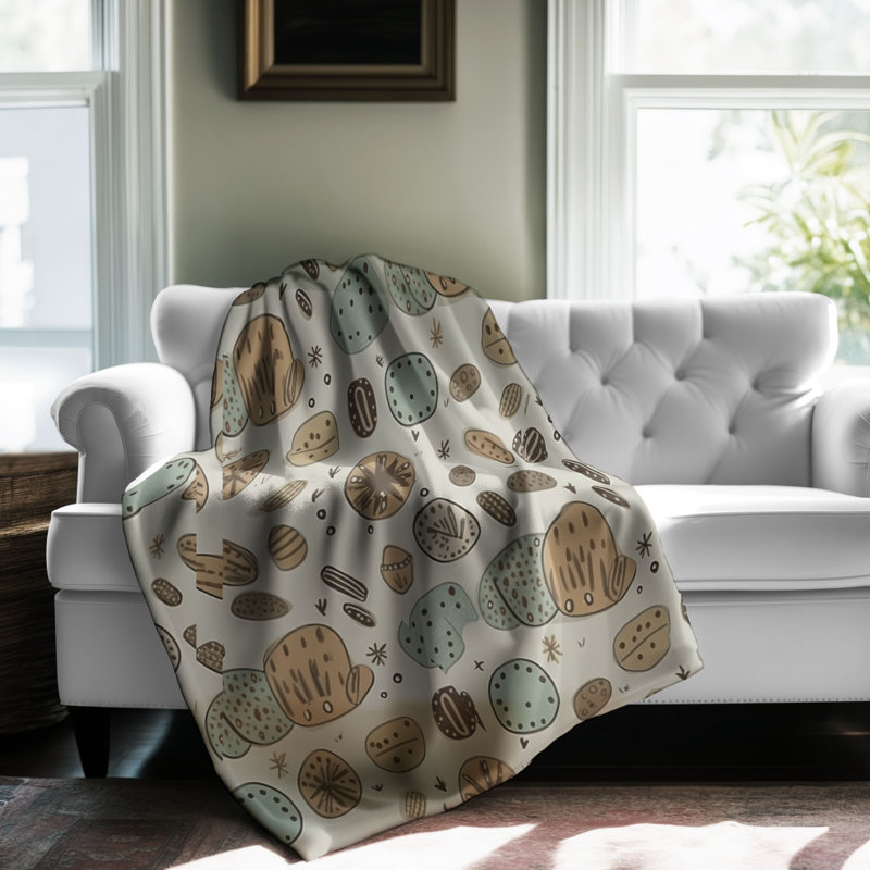 Stone Pattern - 1 Piece Blanket, 60" L x 50" W