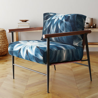 Brickner - Fauteuil d'appoint géométrique abstrait rembourré en velours - Fauteuil géométrique - Métal noir et or