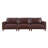 112" Luxury PU Leather Sofa for Living Room,Apartment,Upholstered Breathable Faux Leather PU Couch with Wood Legs, Burgundy-388605430