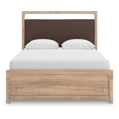 Grand lit plateforme tapissier Hafizur