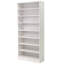 Armoire à chaussures blanche autoportante à 9 niveaux et avec tablettes réglables pour le vestibule