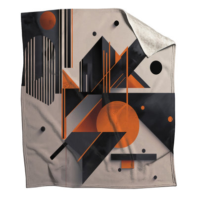 Geometric Abstract Art Blankets