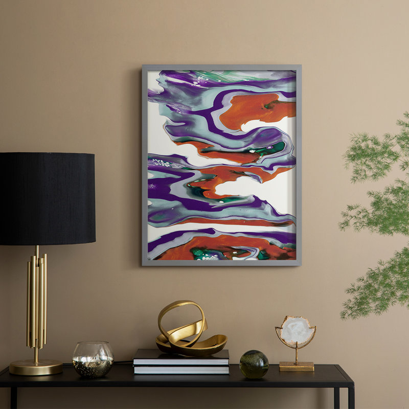 M145 Framed Print Framed Print - Solid Wood, Gray, 30" H x 24" W