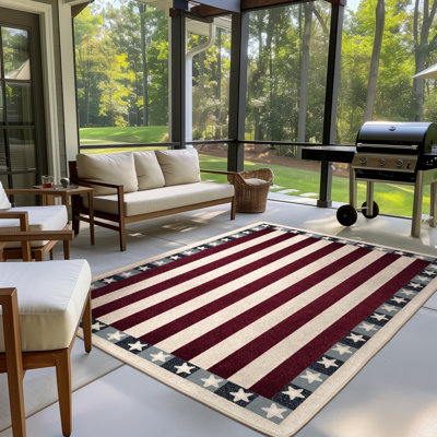 Leksi Stars & Stripes Area Rug