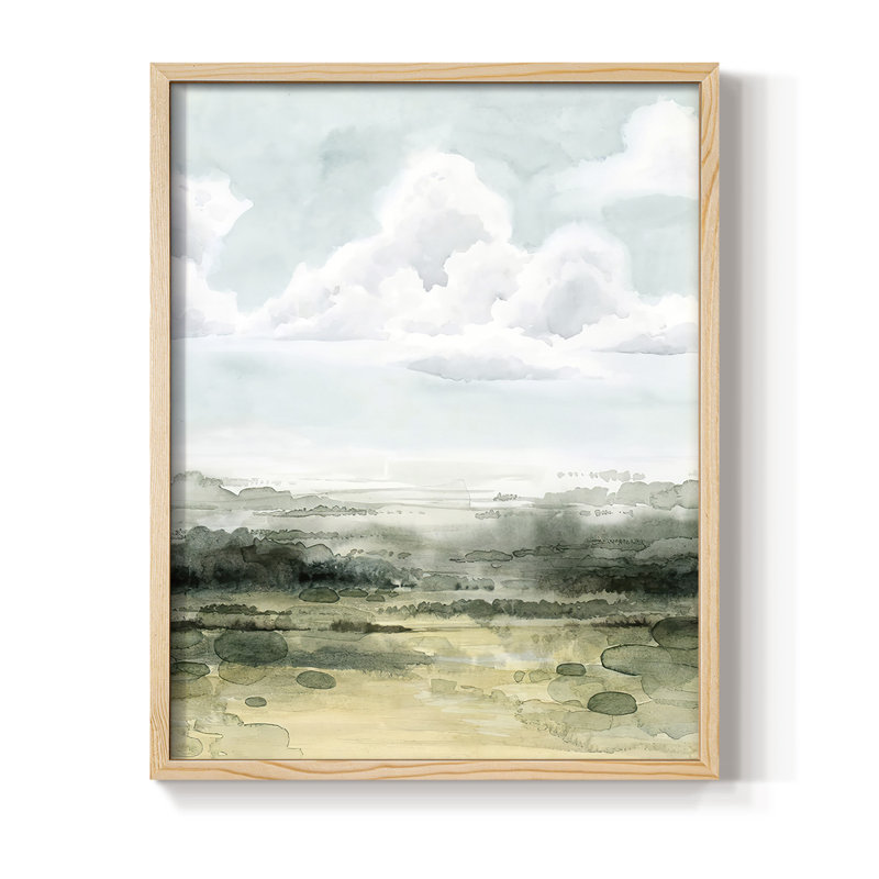 «Valley Highlight II», reproduction encadrée - bois massif, 30" H x 24" W