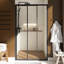 Porte de douche coulissante semi-sans cadre l 48 po x H 70 po