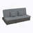 Outdoor Sunbed, Rattan Patio Reclining Chairs With Adjustable Backrest And Seat, Conversational Set-1729218320
