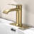 Solid Brass Single Handle Single Hole Bathroom Sink Faucet With Drain Assembly With Deck Plate