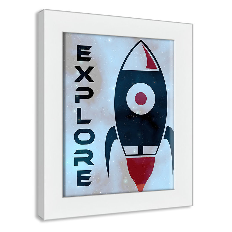 Explorer l’espace, H 12 po x l 10 po x P 0,63 po, Encadré de boîte noir