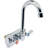 Commercial Wall-Mounted Hand Washing Sink with Single Bowl, Gooseneck Faucet and Backsplash 12 in. W x 12 in. D