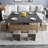 Lift-Top Coffee Table With 4 Stools,3-In-1 Multifunctional Center Table
