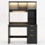 MDF Computer Desk with Built-In Electrical Outlet-350558314