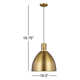 Uma Single Light Metal Dimmable LED Pendant