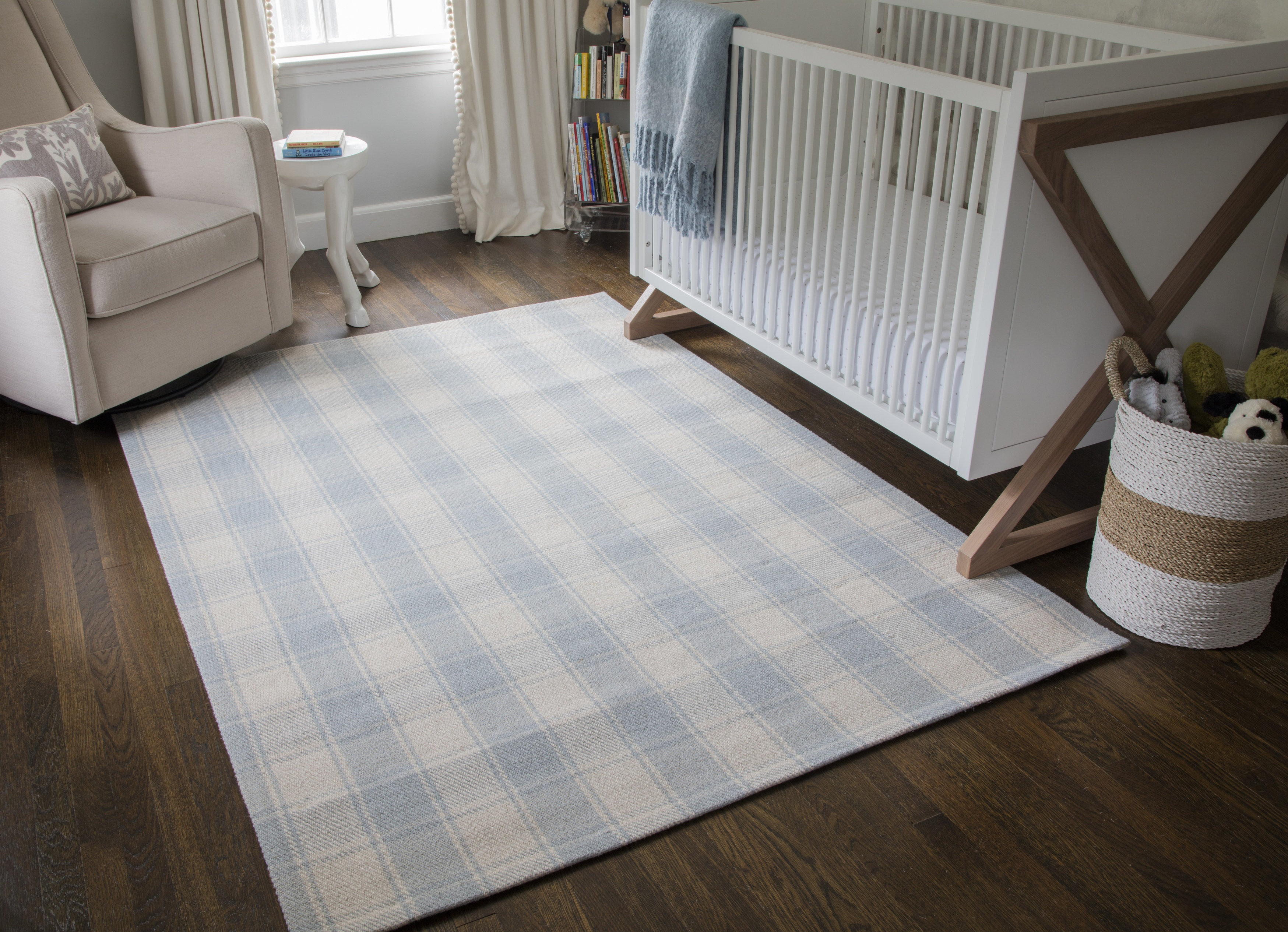 Baby blue best sale rug nursery