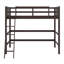Lit mezzanine en bois avec échelle-641286625