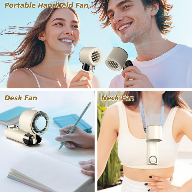 Portable Handheld Fan, Beige
