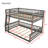 Solid Wood Full XL Over Queen Bunk Bed with Ladder and Guardrails, Convertible 2 Beds for Boys& Girls-409209574-409209570
