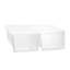 Closet Storage Organizer Double Shoe Box with Hinged Lid