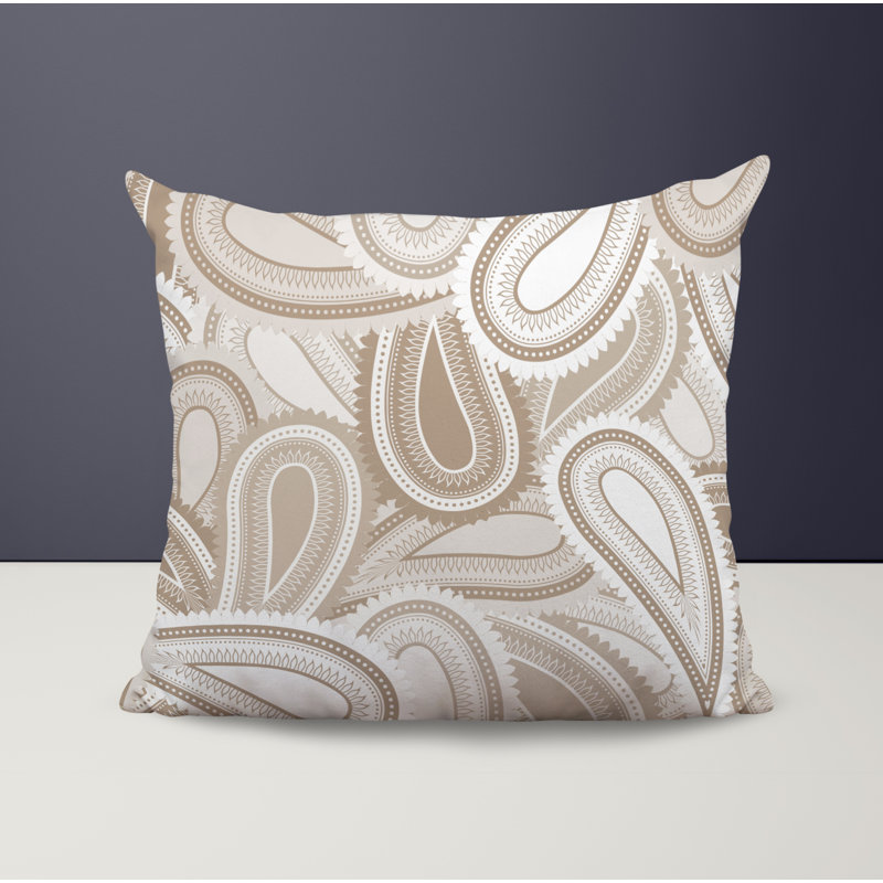 Housse et insert de coussin décoratif en polyester, Beige, L 17 po x H 17 po