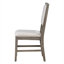 Ensemble de salle à manger à tréteaux rétro pour 6 personnes avec banc, panneau de fibres à densité moyenne en bois massif gris froid, table rectangulaire de 60 po, 4 chaises