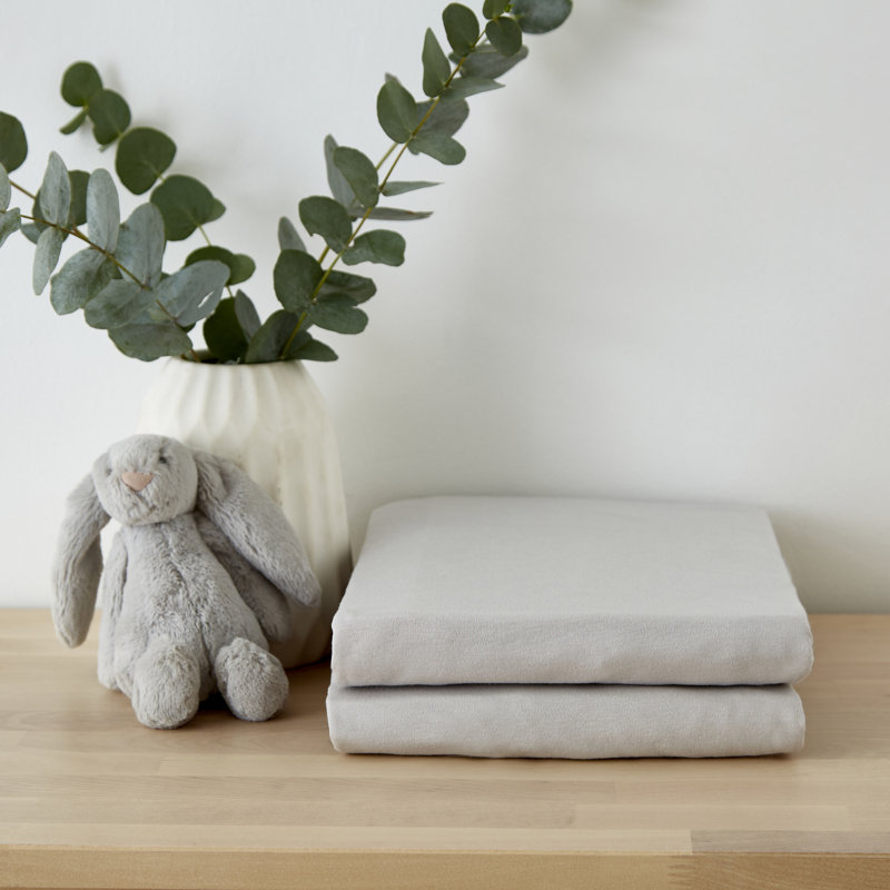 Martex Baby Cot Bedding Set, Grey