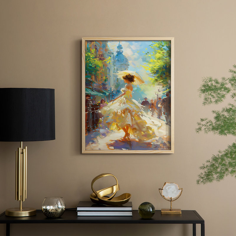 Reproduction encadrée WOMEN Series cmxxvi - bois massif, Naturel, H 15 po x l 12 po