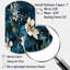 Ohiowa - art mural floral irrégulier - forme cylindrique-109973832