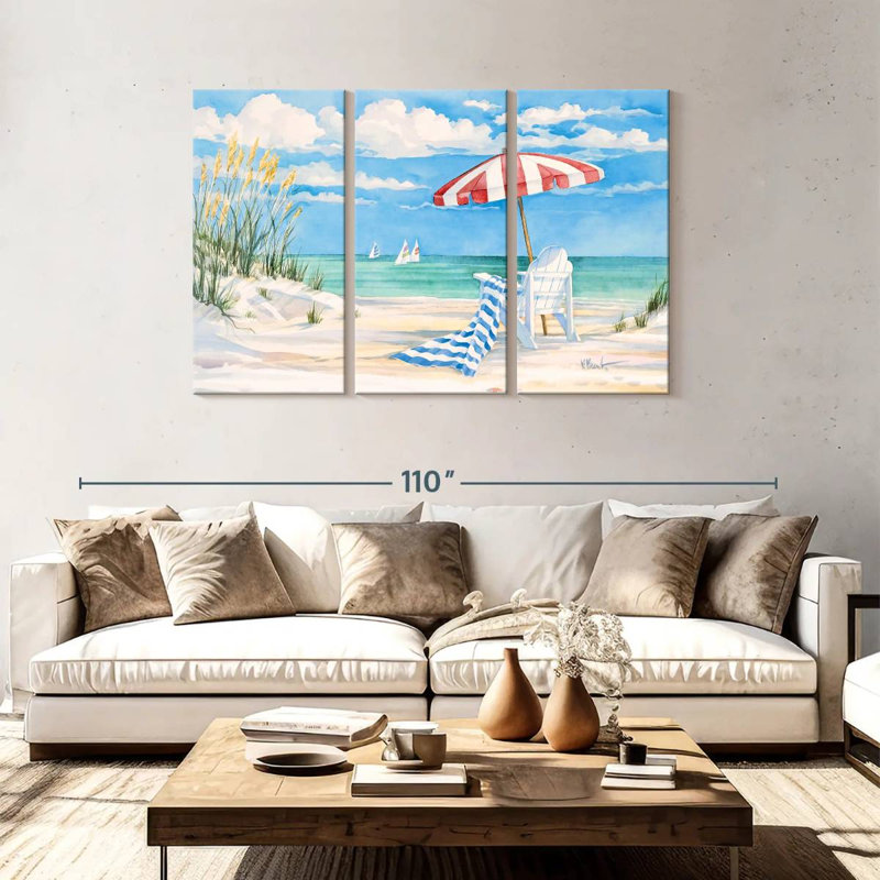 Gillard Beaches de Floride, H 48 po x l 74 po
